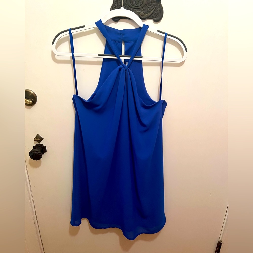 Blue Short Halter Dress